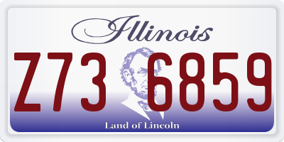 IL license plate Z736859