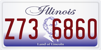 IL license plate Z736860