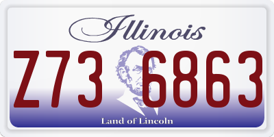 IL license plate Z736863
