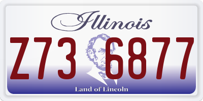 IL license plate Z736877