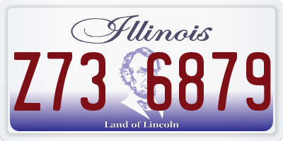 IL license plate Z736879