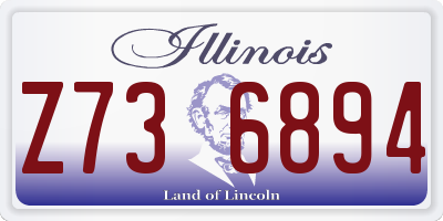 IL license plate Z736894