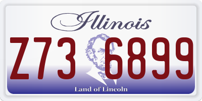 IL license plate Z736899