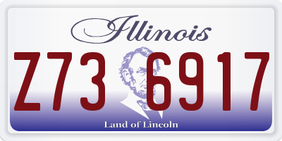 IL license plate Z736917