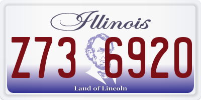 IL license plate Z736920