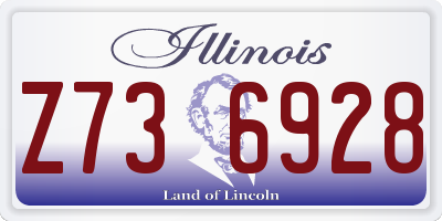 IL license plate Z736928