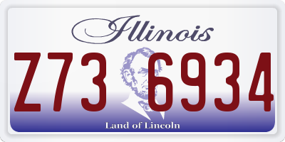 IL license plate Z736934