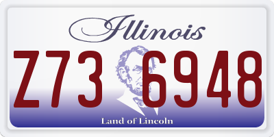 IL license plate Z736948