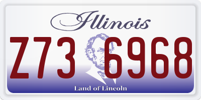 IL license plate Z736968