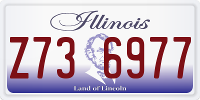 IL license plate Z736977