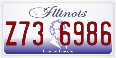 IL license plate Z736986