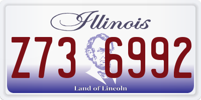 IL license plate Z736992