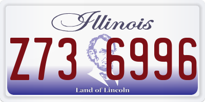 IL license plate Z736996