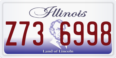 IL license plate Z736998