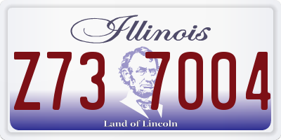 IL license plate Z737004
