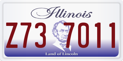 IL license plate Z737011