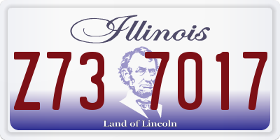 IL license plate Z737017
