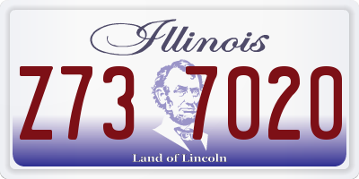 IL license plate Z737020