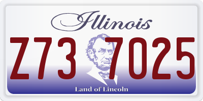 IL license plate Z737025