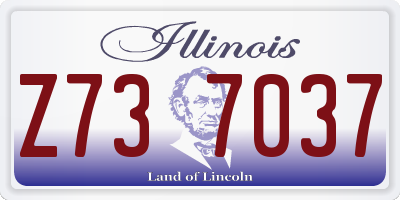 IL license plate Z737037