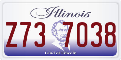 IL license plate Z737038