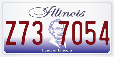 IL license plate Z737054