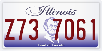 IL license plate Z737061