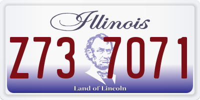 IL license plate Z737071