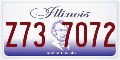 IL license plate Z737072