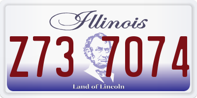 IL license plate Z737074