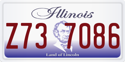 IL license plate Z737086