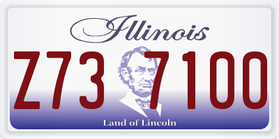 IL license plate Z737100