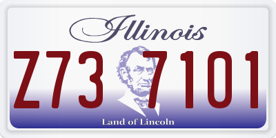 IL license plate Z737101