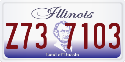IL license plate Z737103