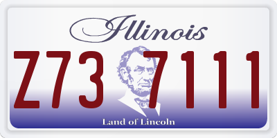 IL license plate Z737111