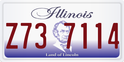 IL license plate Z737114