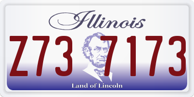 IL license plate Z737173