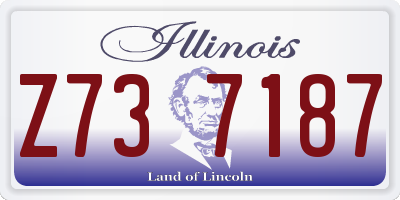 IL license plate Z737187