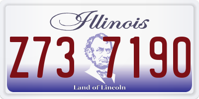 IL license plate Z737190