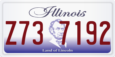 IL license plate Z737192