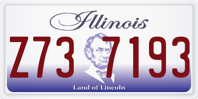 IL license plate Z737193
