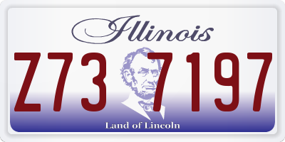 IL license plate Z737197