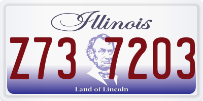 IL license plate Z737203