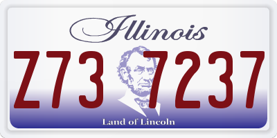 IL license plate Z737237