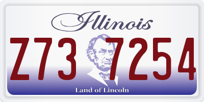 IL license plate Z737254