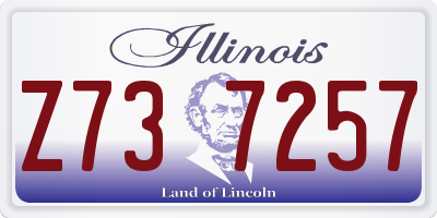IL license plate Z737257