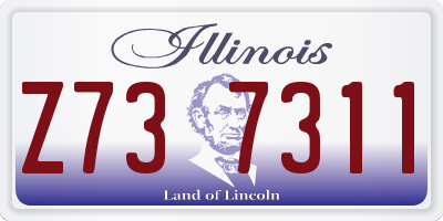 IL license plate Z737311