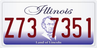 IL license plate Z737351