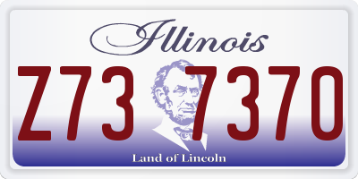 IL license plate Z737370