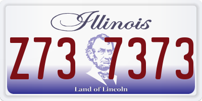 IL license plate Z737373
